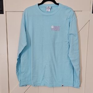 Simply Southern Light Blue Long Sleeve Tee- Stay Paw-Sitive!